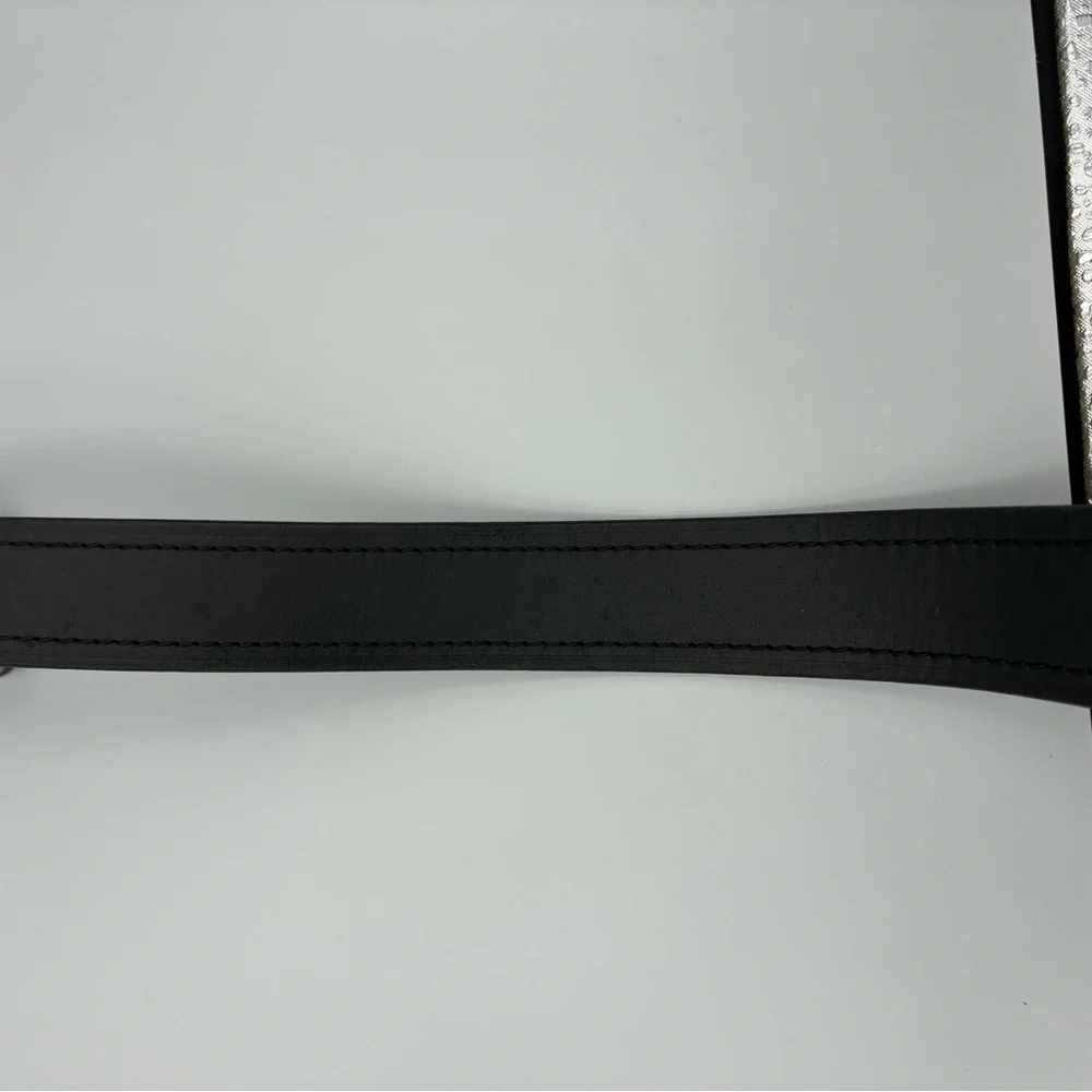 Dickies Mens Black Leather Belt 46-48